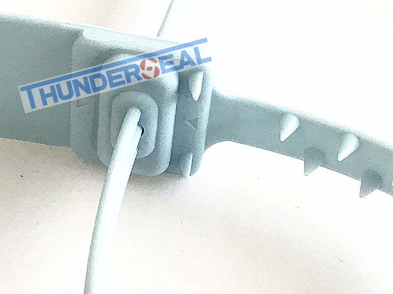 plastic security strap seal with bar code