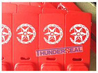 printed logo on plastic seal by hot-stamp